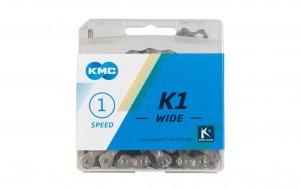 Grandinė KMC K1 Wide Silver/Black